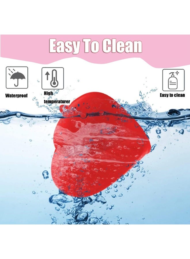 2 Pairs Silicone Oven Mitts for Air Fryer, Heat Resitant Oven Glove Pot Holder Thicken Mini Oven Gloves for Kitchen Cooking Baking Grilling BBQ - Image 3